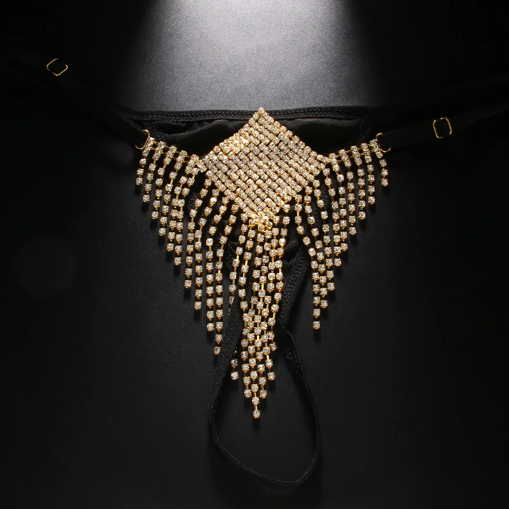 Stonefans Square Tassel Rhines - огляд і ціна Thong Bikini Women