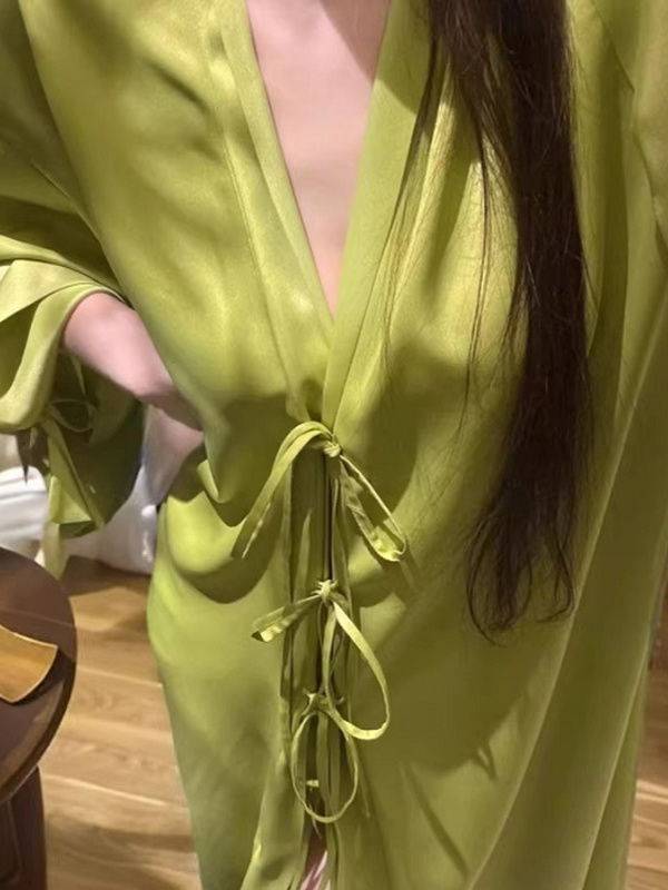 Lightweight Long Sleeve Ice Si - огляд і ціна Robe Silk Women